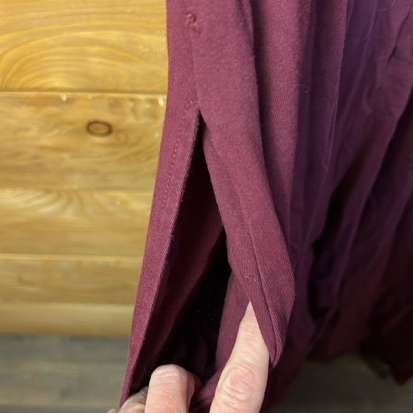 Wayward Fancies  eShakti 2X 20w Plus‎ Size women's Jumpsuit Maroon Wide Leg Y2K - Picture 10 of 13